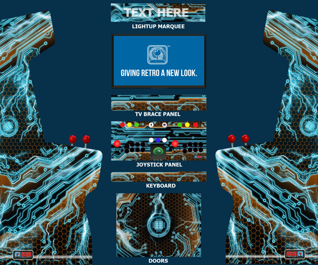 Electro Pulse V.1 arcade game design mockup