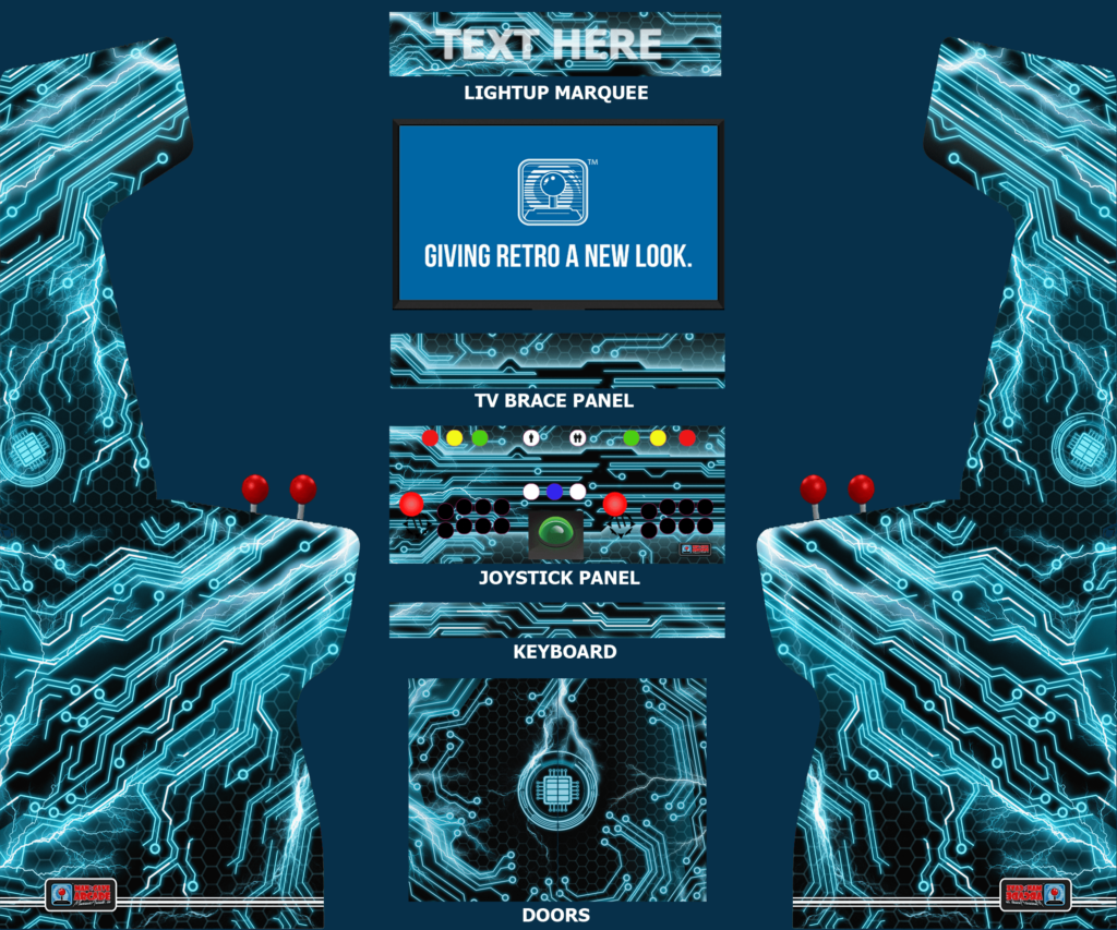 Electro Pulse V.2 arcade game design mockup